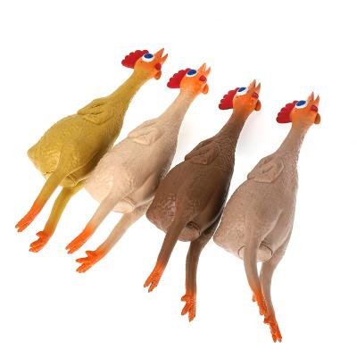 China Eco-friendly Funny Novelty Toy Eco Friendly Non-Toxic Material Chicken Toys Children Birthday Gift Anti Stress Squeeze Toys for sale