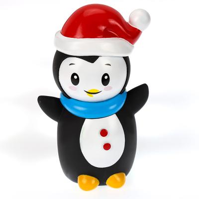 China Europe Creative PVC Opens Cartoon Christmas Penguin Gift Ornaments Small Bedroom Decoration Home Wholesale for sale