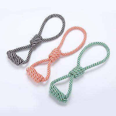 China Sustainable Pet Toy Interactive Cotton Rope Wholesalecotton Rope For Dog Toys Pull Molar Rope Tug Toy Outdoor Cotton Training for sale