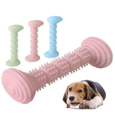 China Wholesale Viable Toothbrush Chew Dog Natural Rubber Fashion Solid Color Factory Interactive Training Toy for sale