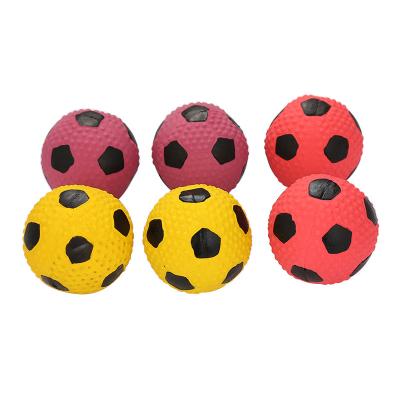 China Factory Supply Attractive Price Latex Football Dog Chew Ball Toy Dog Teeth Cleaning Chew Viable Toy for sale