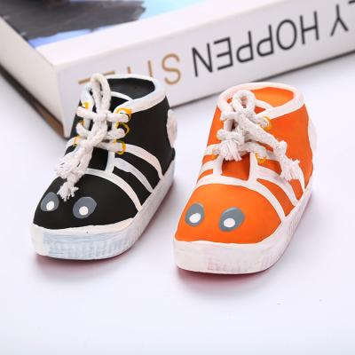 China Viable Good Quality Latex Shoe Puppies Dog Toys Aggressive Chewers Dog Chew Toy For for sale