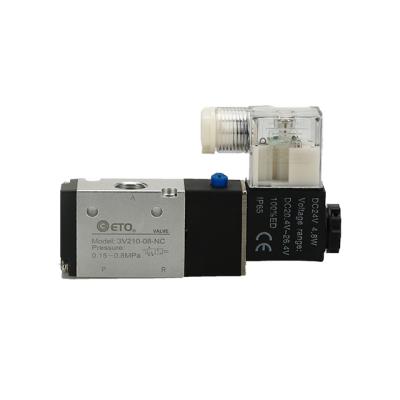 China Manufacturing Plant China Manufacturer High Quality Pneumatic Valve Solenoid Pneumatic control valve 3V210-08-NC DC24V/AC220V for sale