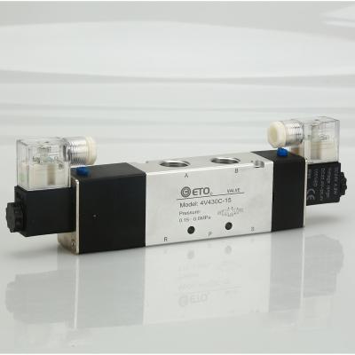 China General China Manufacturer High Quality Pneumatic Valve Solenoid Pneumatic control valve  4V430C-15 C24V/AC220V for sale