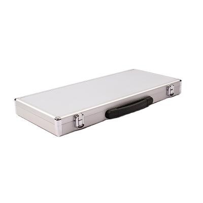 China Hot Selling Fashionable Fireproof Stainless Silver Aluminum Chip Attche Tool Box Theft Case for sale