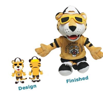 China Plush bespoke plushie custom plushie US EU plush toys tiger tiger doll panther leopard plush wild soft plush toy for club for sale