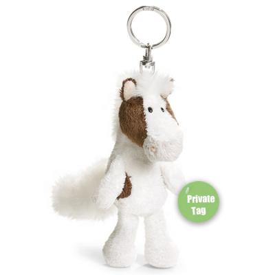 China Soft Plush Key Chain Pony Mascot Plush Stuffed Animals Horse Custom Toy Material White Promotional Soft Key Chain Mini for sale