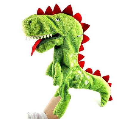 China Cartoon Character Custom Baby Full Body Education Mascot Dinosaur Dragon Plush Toy Plush Hand Puppet for sale