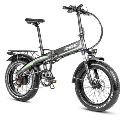 China Aluminum Alloy Stock Chinese Electric Bicycle 48V 500W Big Tire Snow Folding Ebike for sale