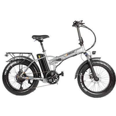 China Alloy Eu Warehouse PASELEC Electric Folding Bicycle Long Range Fat Tire Aluminum Ebike for sale