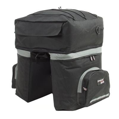 China Bike bag bicycle panniers with adjustable hooks, carrying handle, thoughtful balance and large pockets 34*45*51cm for sale