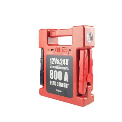 China 12 24 Volt Jump Starter Truck Gasoline Diesel Engine 24000mah 240x210x58mm for sale