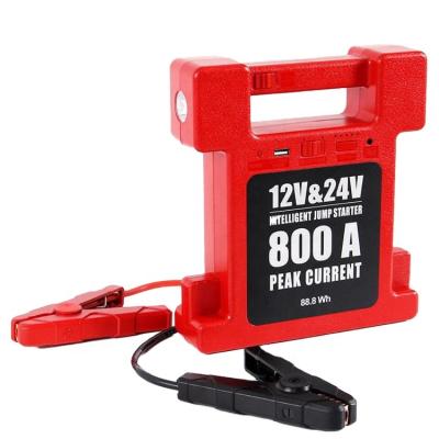 China Multi Function 12V/24V Truck Booster Pack Battery Car Jump Starter Safety Heavy Duty Jump Starter 240x210x58mm for sale