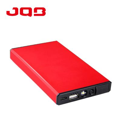 China Polymar 6000mAh Lithium Battery Jump Starter For 12V Auto Car Backup Battery 12V Battery Booster Pack With Aluminum Housing for sale