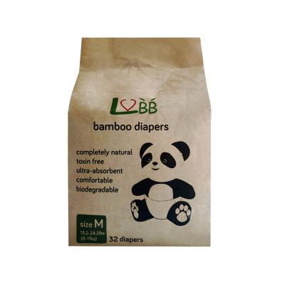 China Wholesale Biodegradable Baby Diaper Diapers Plain Weave Diaper Manufacturers Compostable and Bamboo, Soft Biodegradable and Eco-Friendly for sale