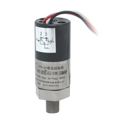 China Aluminum zero pressure switch / stainless steel factory price pressure switch LPK-50 for sale