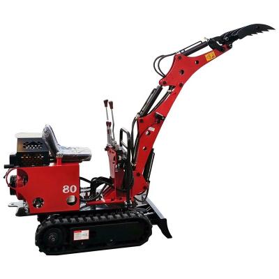 China Hotels Earthmoving Projects Mini Digger Crawler Bagger Micro Excavator Road Crushing 0.8ton Mini Excavators for sale