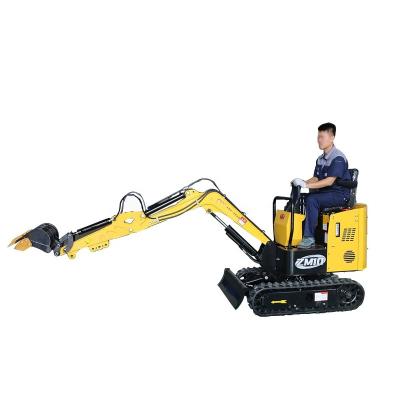 China Hotels Orchard Ditch Construction Engineering Micro Digging Excavator 1 Ton Small Crawler Excavator For Sale for sale