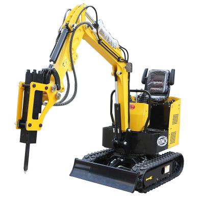 China Hotels Landscaping Cheap Small 1.2 Ton Mini Digger Crushing Micro Hook Machine China Compact Excavator for sale