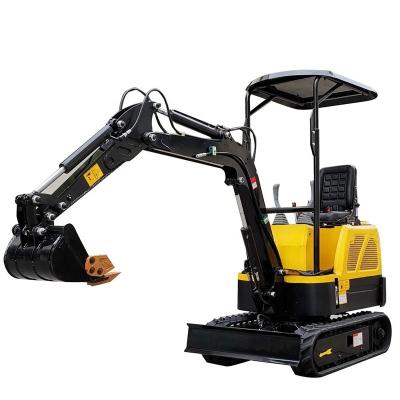 China Hotels 1.5 Ton Earth Moving Machinery Micro Digger Portable Mini Excavator With Free Bucket Excavators For Sale for sale