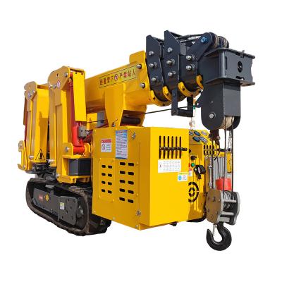 China Other Crane Crane Crawler Jib Crane 3000kg Mini Indoor Spider Hydraulic Telescopic Crane Basement Construction Knuckle Boom Spider for sale