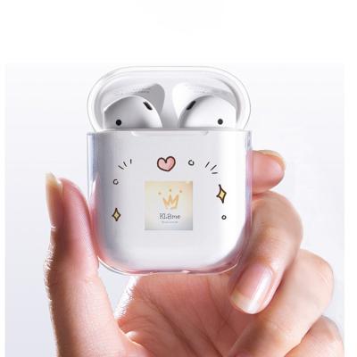 China For Airpods Wholesale Blank Sublimation PC Filling Case For Airpods 2 With Hook for sale