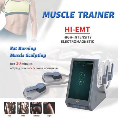 China Weight Loss OEM ODM 2 Handles High Intensity Focused Electromagnetic EMS Body Sculpting Slimming EMS Muscle Stimulator Machine for sale