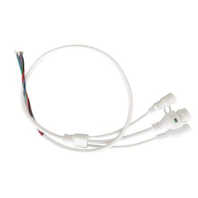 China Plastic Lan Cables 10Pin RJ45 DC Discount For CCTV Security Camera Cable Accessories IP Network Pigtail Connector Waterproof Cover for sale