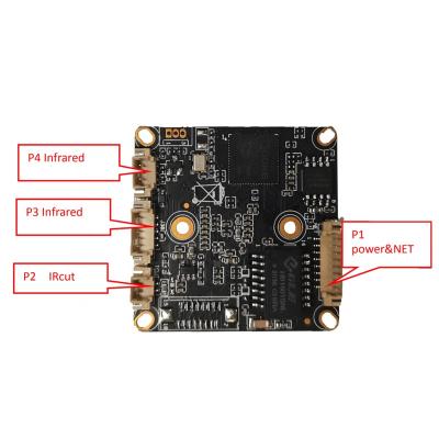 China HD 1080P GOKE PCB Illumination Chip Piece H.265 AI Wifi IP Camera Module CCTV Accessories CMOS Sensor Camera Plastic Panel for sale