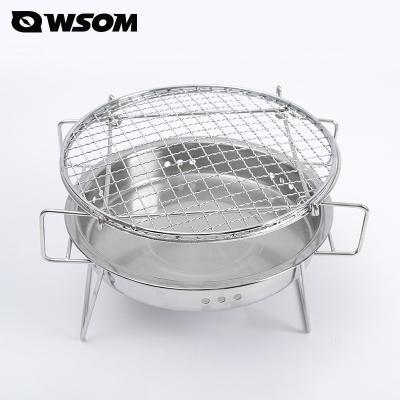 China Easily Assembled Small Barbecue Grill Expanding Air Outdoor Camping GrillStove Stainless Steel Multi-Fuel Design Perfect For Cooking Picnic for sale