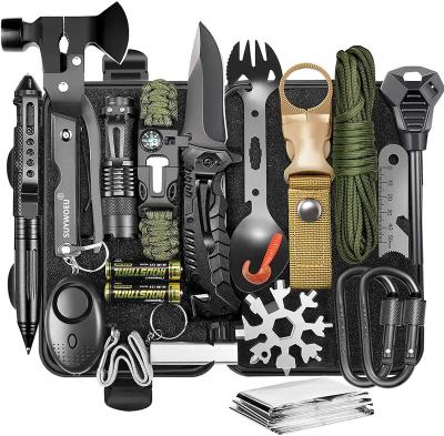 China Polyester Gear And Survival Gear Kit 20 In 1 Professional Cool Instruments Stuff Tactical Tool for sale