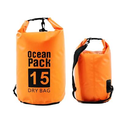 China Wholesale 2L/3L/5L/10L/15L/20L/30L 5 litler waterproof dry bag waterproof with plastic for camping for sale