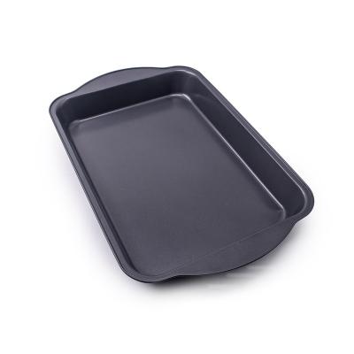 China Carbon Steel Viable Non-Stick Rectangle Biscuit Pan Easy Bake Oven Trays Baking Trays for Home Kitchen Baking Bakeware for sale