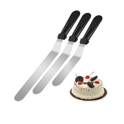 China Sustainable Stainless Steel Cake Offset Decoration Icing Spatulas Baking Tools Set Cake Spatula Angled Cake Icing Spatula for sale