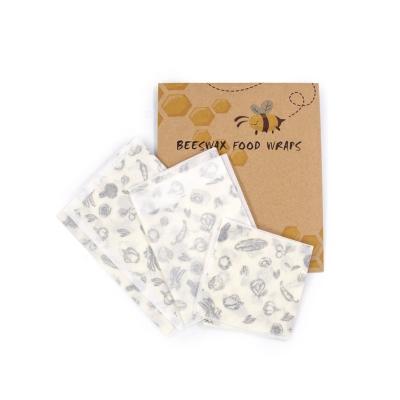 China Eco Friendly Reusable Beeswax Food Wraps / Reusable Bee Wax Food Wrap for sale