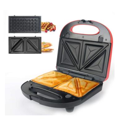 China Detachable Hot Sell Household Sandwich Maker Sandwich Maker Toster Multifunctional Adjustable Bread Waffle Panini Toaster Electric Grill for sale