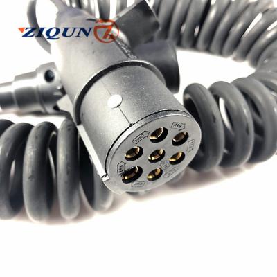 China good quality truck trailer parts good quality truck trailer parts suzi coil spring cable seven core electric spiral cable spiral cable seven core spiral cable for sale