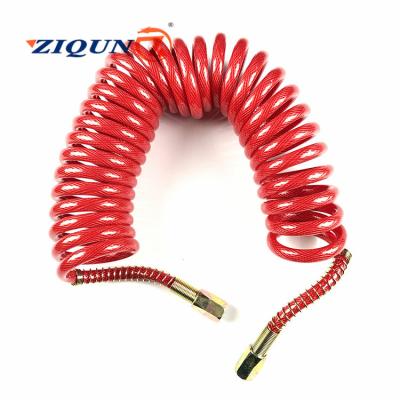 China High quality Pa/pp auto trailer pneumatic air brake coils hose nylon spiral red PA tubes factory direct sales for sale