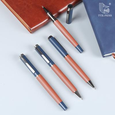 China New Ballpoint Pen Office School Ballpoint Pens TTX Multicolor OEM Design Pen High Quality Luxury Wire Drawing Process With Custom Logo Metal Ballpoint Pen for sale