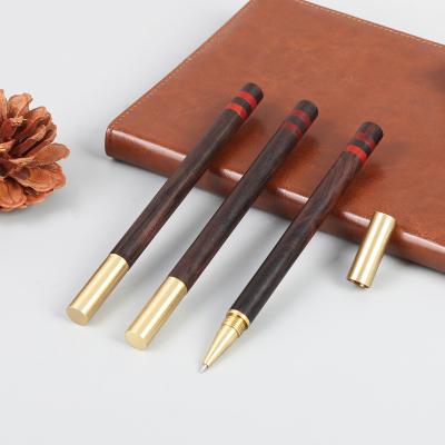 China Office School Ballpoint Pen Creative Luxury TTX Pen Metal Promotion Pen Custom Ebony Wooden Brass Custom High Quality Professional Logo 0.7mm Pen for sale