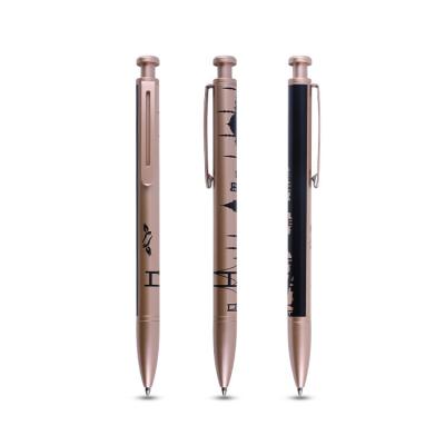 China office & slim school pen ballpen promotional click action cheap metal for ballpen aluminum ball pen for sale