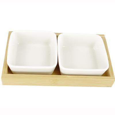 China Viable Receive Dried Fruit Tray Snack Tray Bamboo Dishes Home Creative Candy Snack Drawer Storage Serving Tray for sale