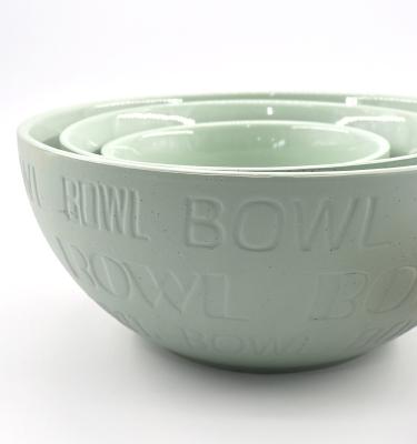 China Customized Viable Nordic Style Salad Mixing Bowl Dinner Bowl Dinnerware Set Porcelain Stoneware Ceramic Stoneware for sale