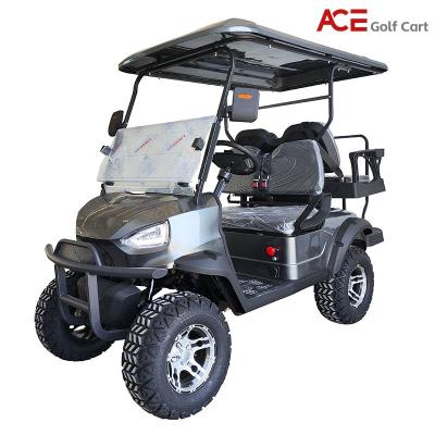 China Elektrische Golf Buggy met 4 zitplaatsen, op batterij aangedreven golfkar voor sightseeing Te koop