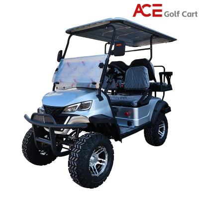 China Blue Colors Electric Golf Car Met Bluetooth Audio 4 Wheel Electric Club Car Te koop