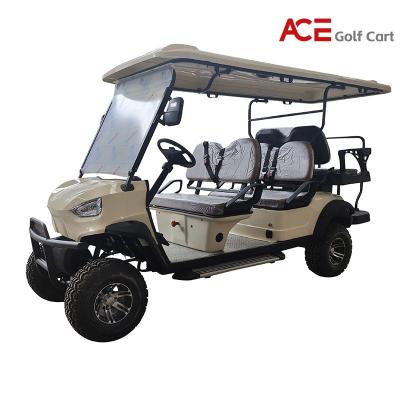 Cina Cornice in acciaio batteria al piombo acido Golf Cart EV colore rosa 4KW motore in vendita