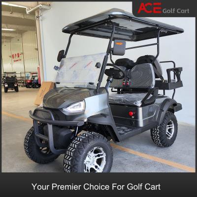 China Off Road Club 4 Seater Golf Buggy Custom Golf Car Silver Color for sale