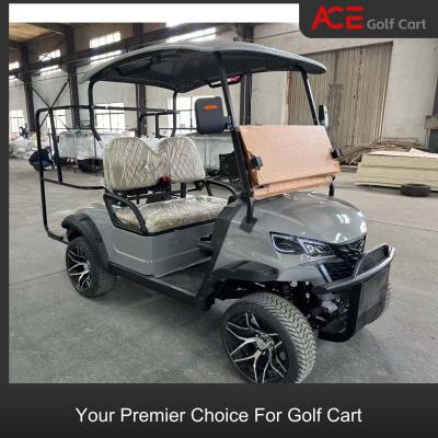 China 80km Range 14inch Tire 5kw AC Motor Golf Cart 2 Seater With Strength Chassis for sale