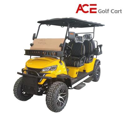 China Tourist Attractions Sightseeing Club Car Golf Cart Steel Frame Top Speed 35km/H for sale