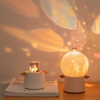 China Angel Baby Gift Laser Rotating Creative Modern 3d Sterren Musical Box Sound Private Marking Mini Led Projector Galaxy Star Light for sale